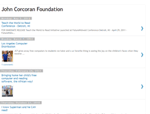 Tablet Screenshot of johncorcoranfoundation.blogspot.com