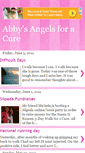 Mobile Screenshot of abbysangelsforacure.blogspot.com