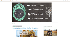 Desktop Screenshot of cottagehomestead.blogspot.com