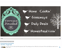 Tablet Screenshot of cottagehomestead.blogspot.com