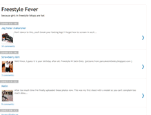 Tablet Screenshot of freestylefever.blogspot.com
