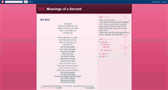 Desktop Screenshot of museingsofaservant.blogspot.com