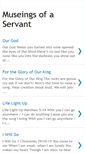 Mobile Screenshot of museingsofaservant.blogspot.com