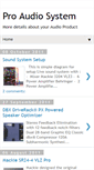 Mobile Screenshot of pro-audiosystem.blogspot.com
