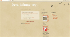 Desktop Screenshot of deea-hainute-copii.blogspot.com