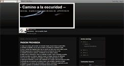 Desktop Screenshot of caminoalaoscuridad.blogspot.com