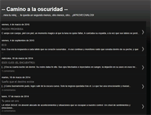 Tablet Screenshot of caminoalaoscuridad.blogspot.com