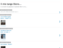 Tablet Screenshot of ilmiotangolibero.blogspot.com