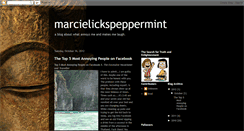 Desktop Screenshot of marcielickspeppermint.blogspot.com