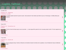 Tablet Screenshot of lapinscailloux.blogspot.com
