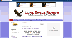 Desktop Screenshot of loneeaglereview.blogspot.com
