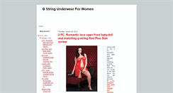 Desktop Screenshot of gstringwomenunderwear.blogspot.com