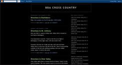 Desktop Screenshot of bbacrosscountry.blogspot.com