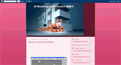 Desktop Screenshot of 3dmodellingandanimation2008-9.blogspot.com