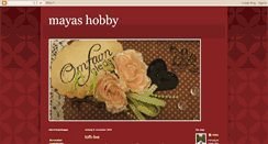 Desktop Screenshot of mayashobby.blogspot.com