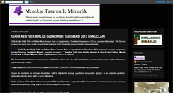 Desktop Screenshot of meneksetasarim.blogspot.com