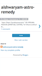 Mobile Screenshot of aishwaryamastroremedy.blogspot.com
