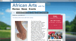 Desktop Screenshot of africanartswithtaj.blogspot.com