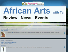 Tablet Screenshot of africanartswithtaj.blogspot.com