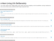 Tablet Screenshot of amomlivinglifedeliberately.blogspot.com