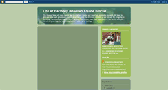 Desktop Screenshot of harmonymeadows.blogspot.com