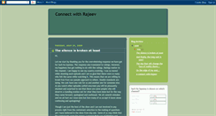 Desktop Screenshot of connectwithrajeev.blogspot.com