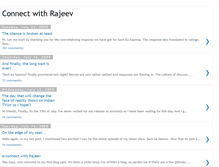 Tablet Screenshot of connectwithrajeev.blogspot.com