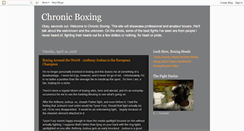 Desktop Screenshot of chronicboxing.blogspot.com