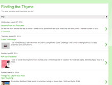 Tablet Screenshot of findingthethyme.blogspot.com