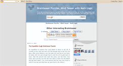 Desktop Screenshot of brainteaser-puzzles.blogspot.com
