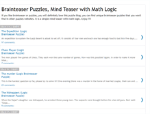 Tablet Screenshot of brainteaser-puzzles.blogspot.com