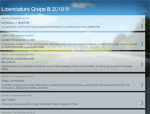 Tablet Screenshot of licenciaturagrupob2010-2.blogspot.com