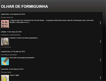 Tablet Screenshot of olhardeformiguinha.blogspot.com