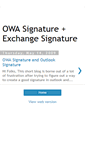 Mobile Screenshot of owa-signature.blogspot.com