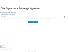 Tablet Screenshot of owa-signature.blogspot.com