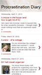 Mobile Screenshot of procrastinationdiary.blogspot.com