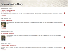 Tablet Screenshot of procrastinationdiary.blogspot.com