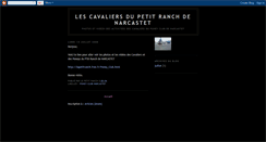 Desktop Screenshot of lescavaliersdupetitranch.blogspot.com