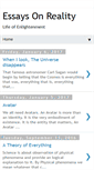 Mobile Screenshot of essays-on-reality.blogspot.com