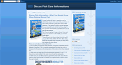 Desktop Screenshot of discus-fish-care-informations.blogspot.com