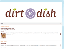 Tablet Screenshot of dirttodish.blogspot.com