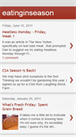 Mobile Screenshot of eatinginseason.blogspot.com