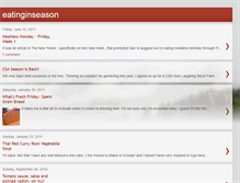 Tablet Screenshot of eatinginseason.blogspot.com