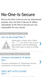 Mobile Screenshot of no-one-is-secure.blogspot.com