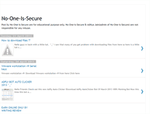 Tablet Screenshot of no-one-is-secure.blogspot.com