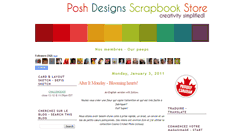 Desktop Screenshot of poshscrapbookstore.blogspot.com