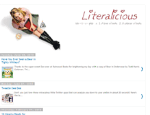 Tablet Screenshot of literalicious.blogspot.com