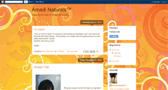 Desktop Screenshot of amadinaturals.blogspot.com