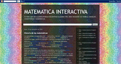 Desktop Screenshot of leifa-matematicainteractiva.blogspot.com