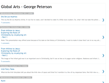 Tablet Screenshot of globalarts-georgepeterson.blogspot.com